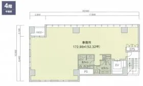赤坂二丁目ビルの基準階図面