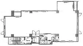 アビスタ市ヶ谷ビルの基準階図面