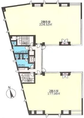 ウイング410ビルの基準階図面