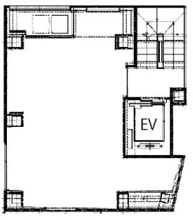 Ebisu Hiroo Squareビルの基準階図面
