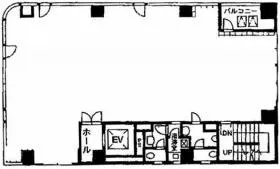ゼネラル神田ビルの基準階図面
