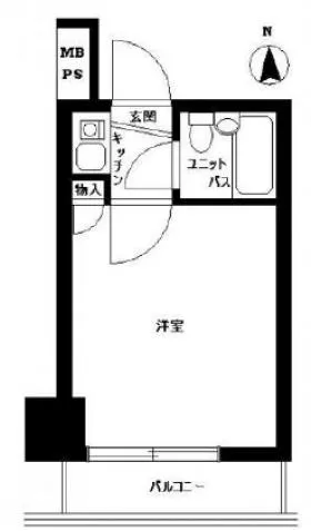 ニューライフ新宿参番館ビルの基準階図面