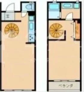 新戸山レジデンスビルの基準階図面