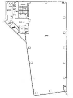 六本木三河台スクエア(旧:MPR六本木三河台ビル)ビルの基準階図面