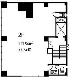 須田ビル本館の基準階図面