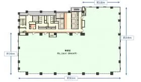 新虎安田ビルの基準階図面