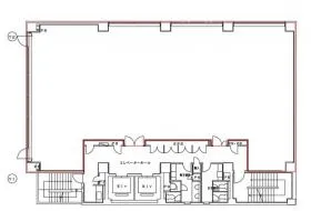 NREG芝公園ビルの基準階図面