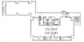 パークフロント新宿ビルの基準階図面