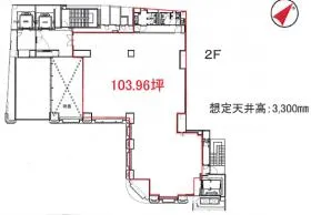 AOKI表参道ビルの基準階図面