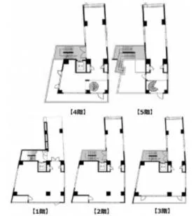 JECTONE神宮前ビルの基準階図面