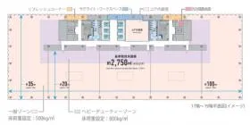横濱ゲートタワービルの基準階図面