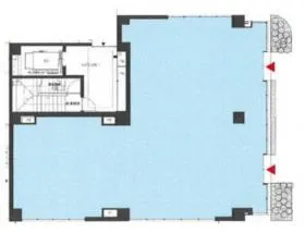 ADEOT AOYAMA  仮称)神宮前5丁目新築ビルの基準階図面