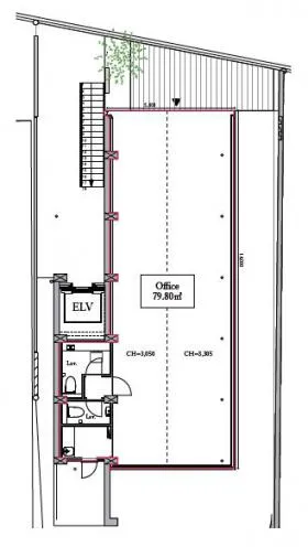 ESCALIER麹町ビルの基準階図面