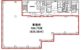 フロンティアグラン西新宿の基準階図面