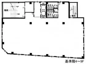 クアトロ室町ビルの基準階図面