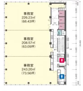 日本橋本町YSビルの基準階図面