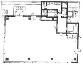 ACN八丁堀ビルの基準階図面