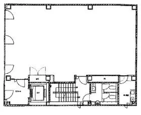 芝大門RUビルの基準階図面