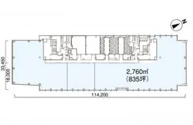 東京ビルディングの基準階図面