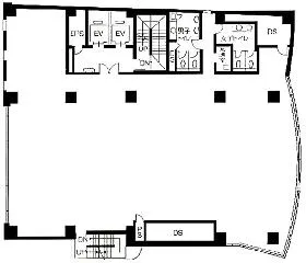 BIZIA麹町(旧Daiwa麹町4丁目(サンライン第7))ビルの基準階図面