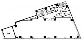 KDX神保町ビルの基準階図面
