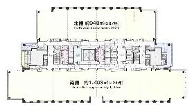 神保町三井ビルの基準階図面