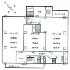 DOビル花崎町3計画の基準階図面
