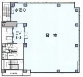 森紙業神田ビルの基準階図面