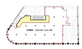日本橋三越新館の基準階図面