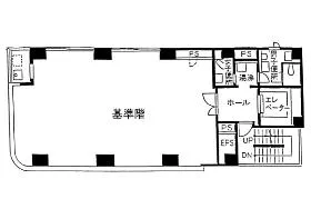 成和大門ビルの基準階図面