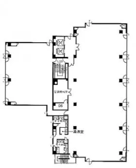 桂ビルの基準階図面