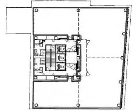 日本ガス協会ビルの基準階図面