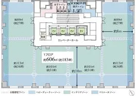 大同生命横浜 旧)横浜大同生命ビルの基準階図面
