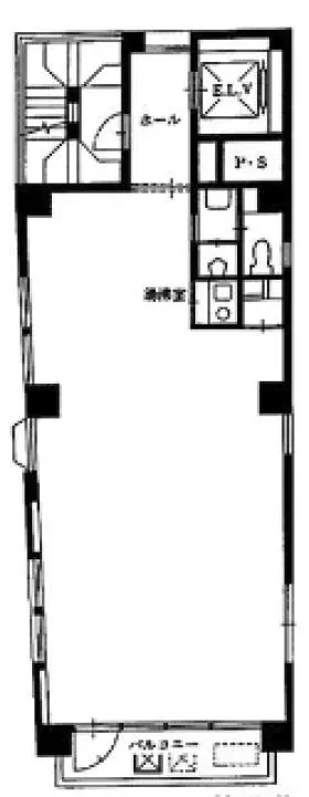 飯田橋コアビルの基準階図面