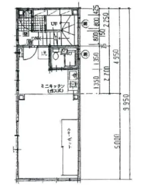 矢澤ビルの基準階図面