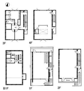 MOTOAZABU 1112ビルの基準階図面