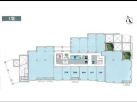 麻布台ヒルズ ガーデンプラザBビルの基準階図面