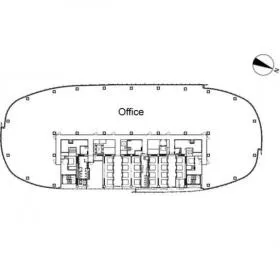 (仮称)赤坂二・六丁目地区開発計画ビルの基準階図面